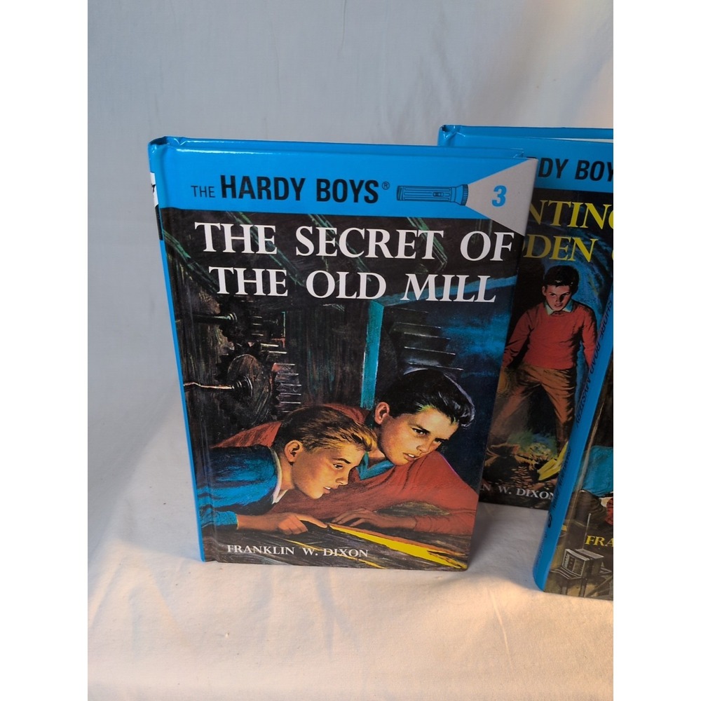 Hardy Boys Hardcover Book Lot 4 Franklin W Dixon Secret Old Mill Shore Road Myst - Picture 2 of 7